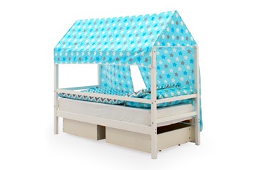Крыша текстильная для кровати-домика Svogen (звезды, голубой) в Перми - предосмотр 2