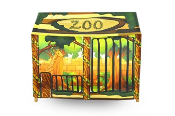 Игровая накидка для кровати-домика Svogen «Зоопарк» в Перми - предосмотр