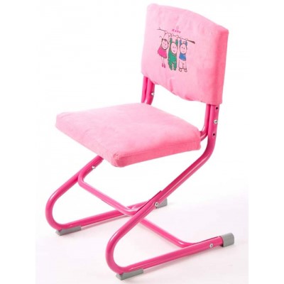 Чехол для стула СУТ 01-01 Розовый, Замша в Перми - изображение