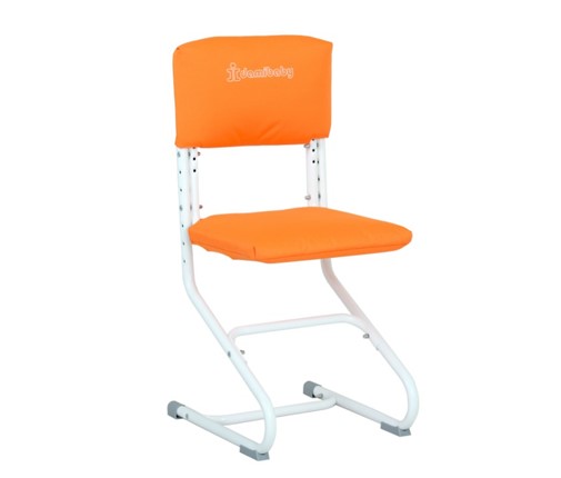 Набор чехлов на сиденье и спинку стула СУТ.01.040-01 Оранжевый, Замша в Перми - изображение