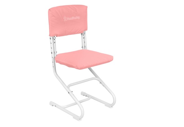 Набор чехлов на сиденье и спинку стула СУТ.01.040-01 Розовый, Замша в Перми - изображение