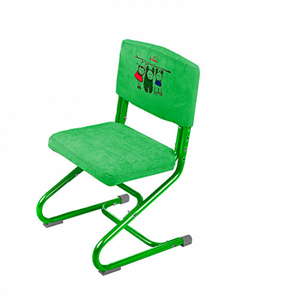 Чехол для стула СУТ 01-01 Зеленый, Замша в Соликамске