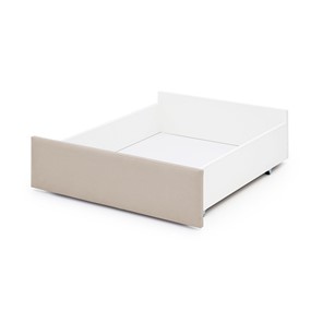 Ящик для хранения Litn мягкий для кроватей 160х80 холодный бежевый (микрошенилл) в Перми - предосмотр