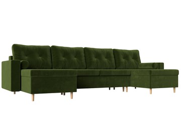 П-образный диван Белфаст, Зеленый (Микровельвет) в Перми - предосмотр