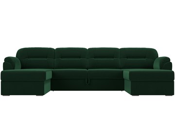Большой П-образный диван Бостон, Зеленый (велюр) в Перми - предосмотр 3