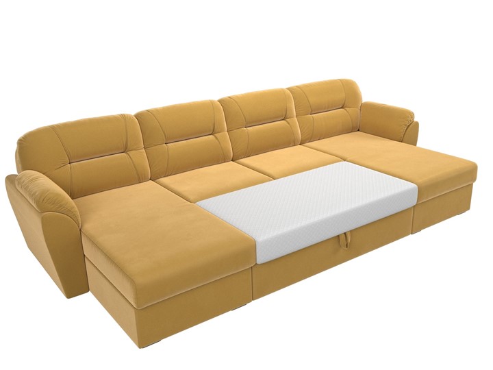 Большой П-образный диван Бостон, Желтый (микровельвет) в Перми - изображение 8