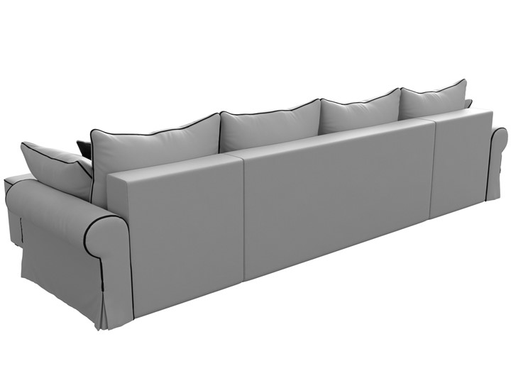 Большой П-образный диван Элис, Белый (экокожа) в Чайковском - изображение 7