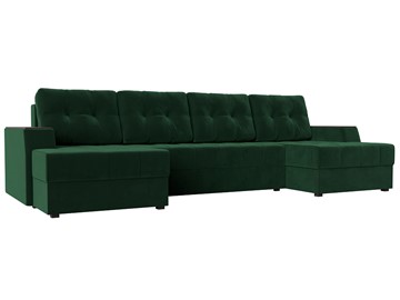 П-образный диван Эмир, Зеленый (Велюр) боннель в Перми