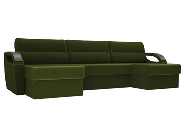 П-образный диван Форсайт, Зеленый (микровельвет) в Перми - предосмотр