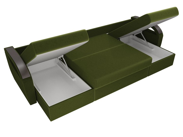 П-образный диван Форсайт, Зеленый (микровельвет) в Перми - изображение 6