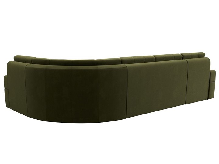 П-образный диван Лига-035, Зеленый (Микровельвет) в Березниках - изображение 6