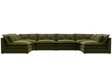 П-образный диван Лига-040, Зеленый (микровельвет) в Кунгуре - предосмотр 1