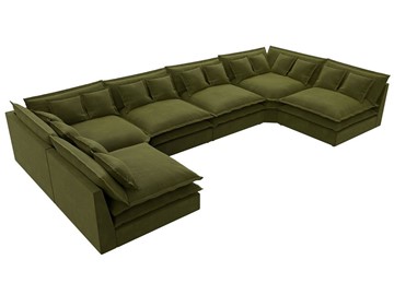 П-образный диван Лига-040, Зеленый (микровельвет) в Кунгуре - предосмотр 4
