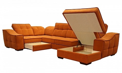 Угловой диван N-11-M (П1+ПС+УС+Д2+Д5+П1) в Перми - изображение 1