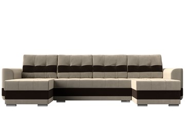 П-образный диван Честер, Бежевый/коричневый (вельвет) в Перми - предосмотр 1