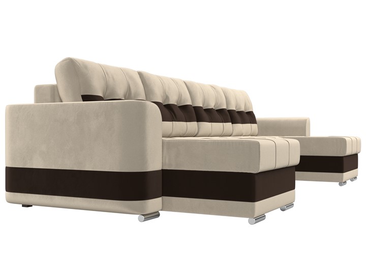 П-образный диван Честер, Бежевый/коричневый (вельвет) в Перми - изображение 2