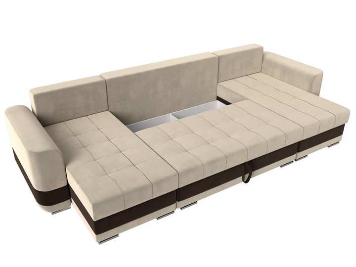 П-образный диван Честер, Бежевый/коричневый (вельвет) в Перми - изображение 6