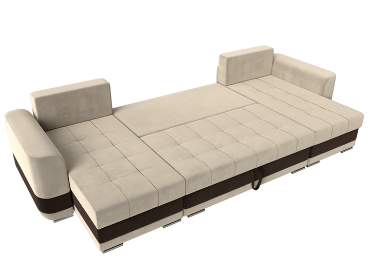 П-образный диван Честер, Бежевый/коричневый (вельвет) в Перми - изображение 7