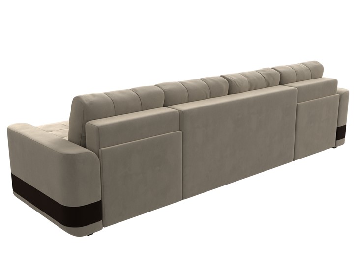 П-образный диван Честер, Бежевый/коричневый (вельвет) в Перми - изображение 8