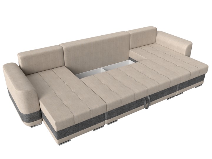 П-образный диван Честер, Бежевый/серый (рогожка) в Перми - изображение 6