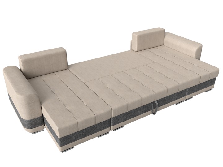 П-образный диван Честер, Бежевый/серый (рогожка) в Перми - изображение 7