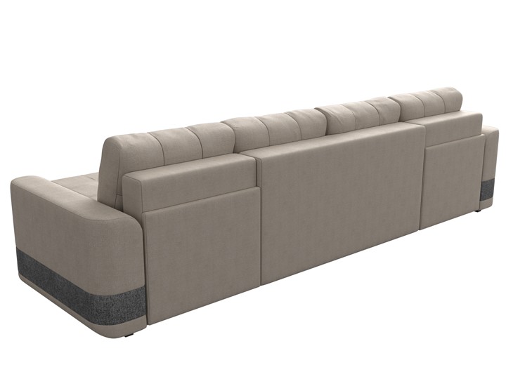 П-образный диван Честер, Бежевый/серый (рогожка) в Перми - изображение 8