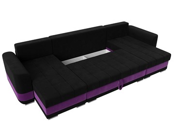 П-образный диван Честер, Черный/фиолетовый (вельвет) в Перми - предосмотр 6