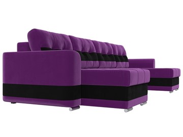П-образный диван Честер, Фиолетовый/черный (вельвет) в Перми - предосмотр 2