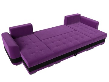 П-образный диван Честер, Фиолетовый/черный (вельвет) в Перми - предосмотр 7