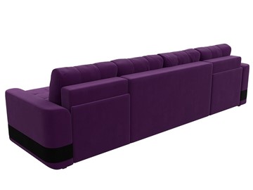 П-образный диван Честер, Фиолетовый/черный (вельвет) в Перми - предосмотр 8