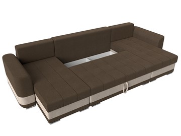 П-образный диван Честер, коричневый/бежевый (рогожка) в Перми - предосмотр 6