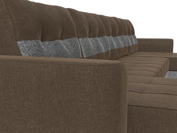 П-образный диван Честер, Коричневый/серый (рогожка) в Перми - предосмотр 3