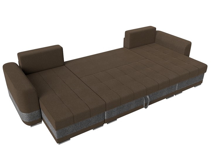 П-образный диван Честер, Коричневый/серый (рогожка) в Перми - изображение 7