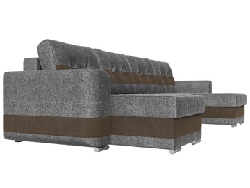 П-образный диван Честер, Серый/коричневый (рогожка) в Перми - предосмотр 2