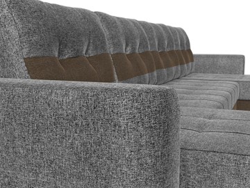 П-образный диван Честер, Серый/коричневый (рогожка) в Перми - предосмотр 3