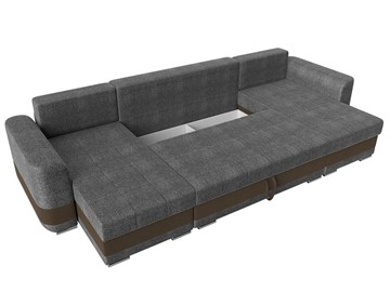 П-образный диван Честер, Серый/коричневый (рогожка) в Перми - предосмотр 6
