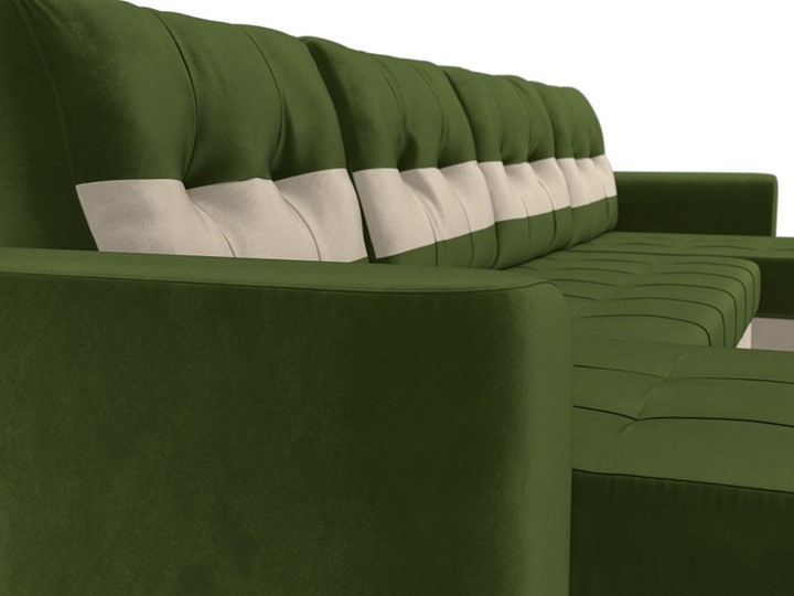 П-образный диван Честер, Зеленый/бежевый (вельвет) в Перми - изображение 3