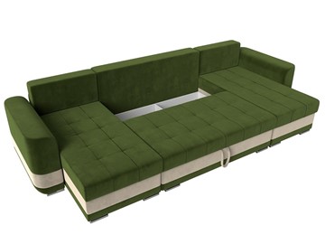 П-образный диван Честер, Зеленый/бежевый (вельвет) в Перми - предосмотр 6