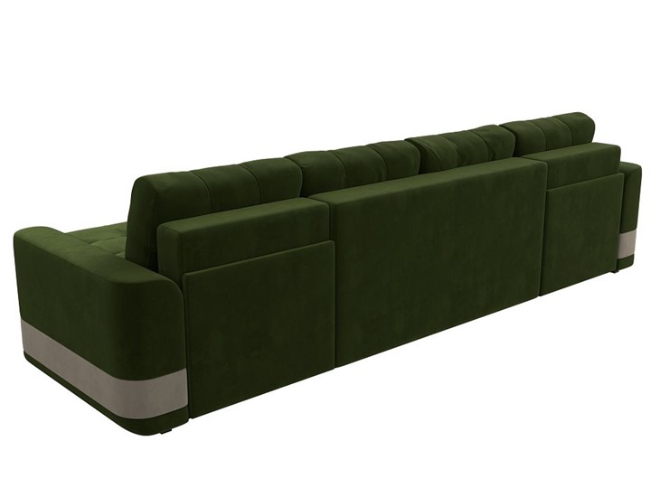 П-образный диван Честер, Зеленый/бежевый (вельвет) в Перми - изображение 8