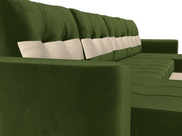 П-образный диван Честер, Зеленый/бежевый (вельвет/экокожа) в Перми - предосмотр 3
