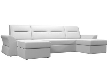 Большой П-образный диван Клайд, Белый (Экокожа) в Перми - предосмотр