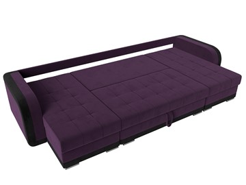 П-образный диван Марсель, Фиолетовый/черный (велюр) в Перми - предосмотр 7