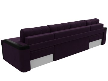П-образный диван Марсель, Фиолетовый/черный (велюр) в Перми - предосмотр 8