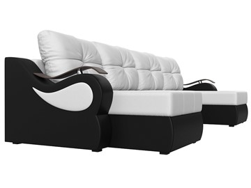 П-образный диван Меркурий П, Белый/черный (экокожа) в Перми - предосмотр 2