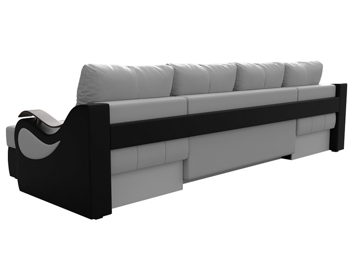 П-образный диван Меркурий П, Белый/черный (экокожа) в Перми - изображение 7