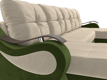 П-образный диван Меркурий П, Бежевый/зеленый (вельвет) в Перми - предосмотр 3