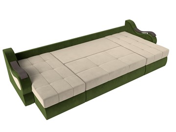П-образный диван Меркурий П, Бежевый/зеленый (вельвет) в Перми - предосмотр 5