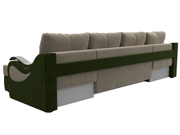 П-образный диван Меркурий П, Бежевый/зеленый (вельвет) в Перми - предосмотр 7