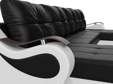 П-образный диван Меркурий П, Черный/белый (экокожа) в Перми - предосмотр 3