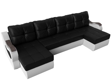П-образный диван Меркурий П, Черный/белый (экокожа) в Перми - предосмотр 4